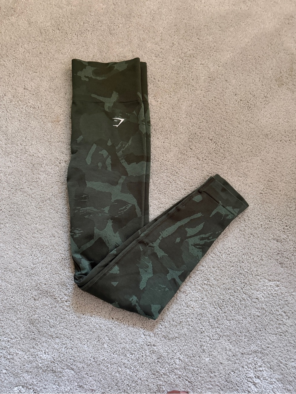 Gymshark Dark Green Camo Leggings